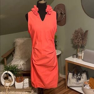 Sara Campbell Coral Sleeveless Dress